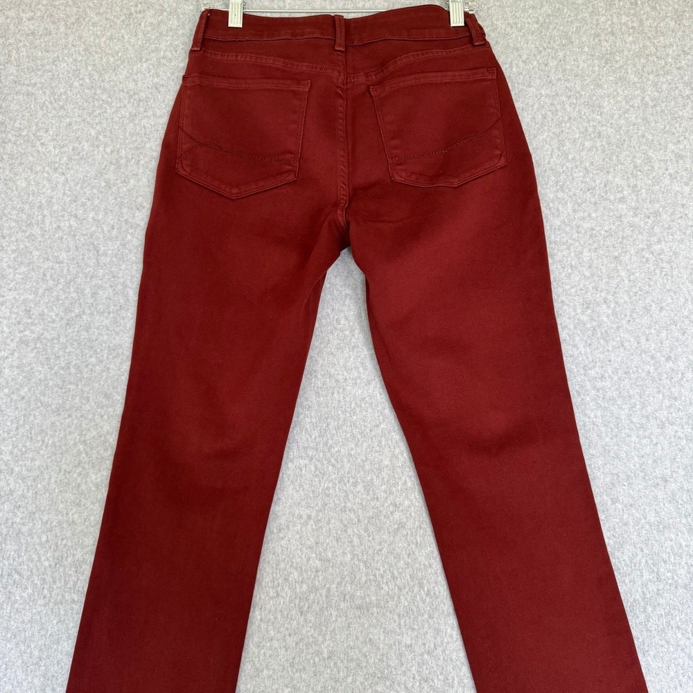 NYDJ Legging Jeans Women's 4 Burgundy Wine Stretch Skinny Made USA Soft Denim - Picture 2 of 11
